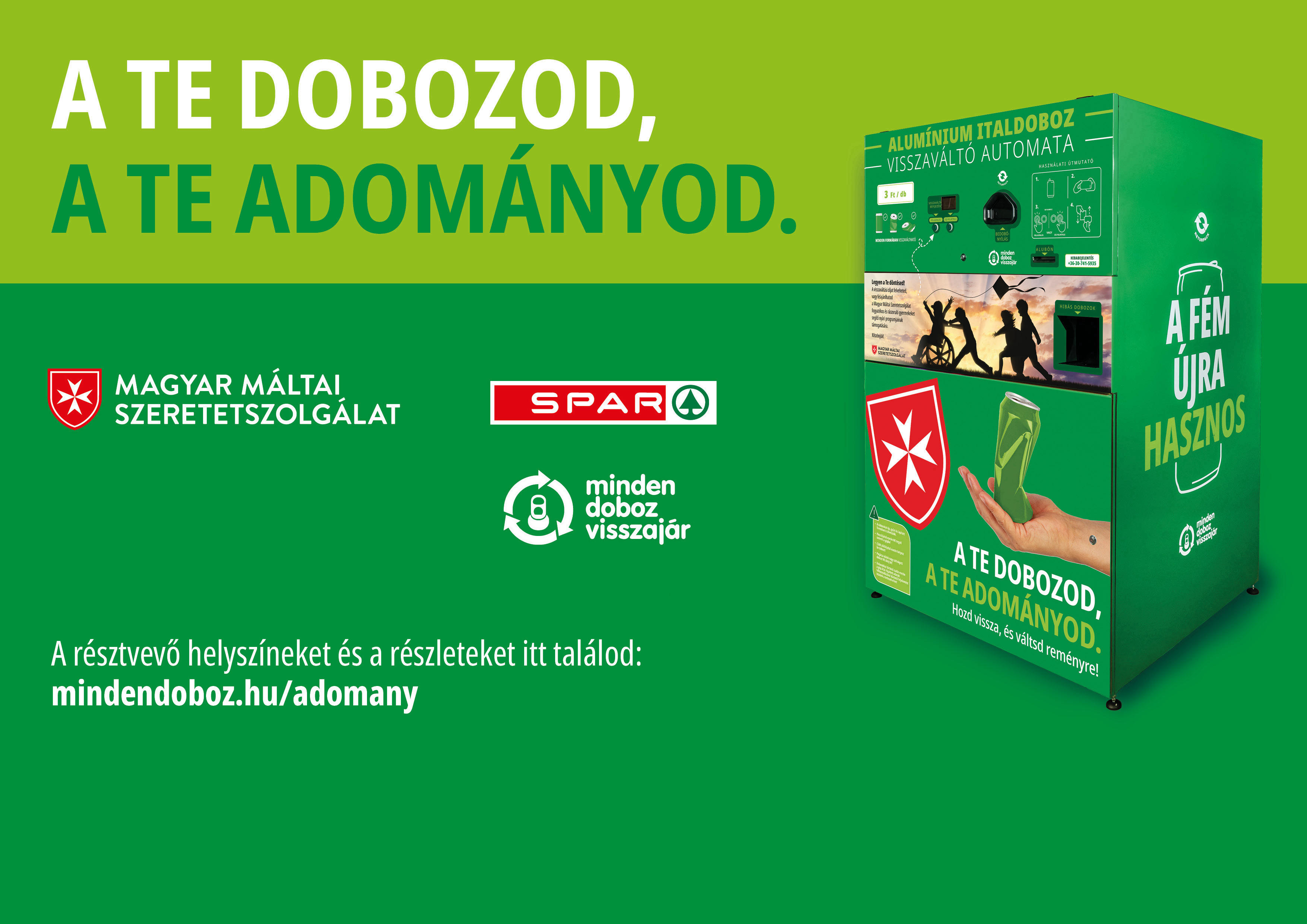 A te dobozod, a te adományod! A te dobozod, a te adományod!